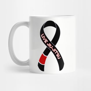 Live Brazilian Jiu jitsu Ribbon Mug